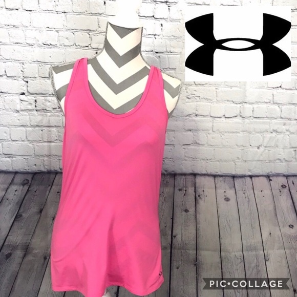 Under Armour Tops - SOLD Under Armour Pink Athletic Racerback Tank